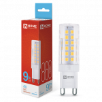 Лампа светодиод 9Вт капсула G9 6500К 860Лм IN HOME (1/20) Лампа светодиод 9Вт капсула G9 6500К 860Лм IN HOME (1/20)