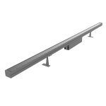 Светодиодный светильник VARTON архитектурный Regula 1500 мм 60 Вт DMX RGBW линзованный 15x60 градусов RAL7045 серый