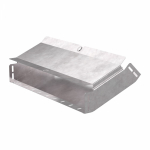 Угол д/листового кабель.лотка 45° вертикально ниспадающий без соединит. разъема сталь светло-серый ПРОМРУКАВ