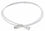 ITK Коммутационный шнур кат.5E UTP LSZH 1,5м slim язычок бел