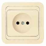 Розетка 1гн без З/К с/у крем керамика 16А Mimoza Makel (1/12/120)