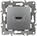 Розетка 1гн HDMI с/у алюминий механизм 12-3114-03 Эра12 ЭРА (10/100/2500)