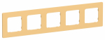 FLITE Рамка 5-мест. РУ-5-К-ФлЗ зол.IEK