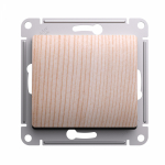 Выключатель 1кл с/у сосна механизм Glossa Systeme Electric  (1/20/160)