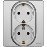 Розетка 2гн с З/К с/у алюминий в сборе 16А INSPIRIA Legrand (1/5/50) Розетка 2гн с З/К с/у алюминий в сборе 16А INSPIRIA Legrand (1/5/50)