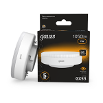 Лампа светодиод 11Вт таблетка GX53 3000К 1050Лм Gauss Black (1/10/100)
