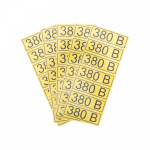 Наклейка знак электробезопасности «380 В» 35х100 мм REXANT (35/35/35)
