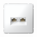 Розетка 2гн комп+комп RJ45+RJ45 с/у белый механизм кат.6А ArtGallery Systeme Electric (1/5/20) Розетка 2гн комп+комп RJ45+RJ45 с/у белый механизм кат.6А ArtGallery Systeme Electric (1/5/20)
