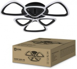 Светильник светодиод 90Вт 3000-4000-6500K 7000Лм 650х650х130мм c пультом ДУ черный ELEGANT SANSA-90B IN HOME (1/5)