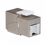 Гнездо (jack) RJ45 8(8) Cat 6 для круглого кабеля, серебро DKC (ДКС)