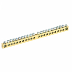 Шина "N" нулевая 8х12мм 22/1 (22 группы/крепеж по центру) (10 шт/уп) Промрукав