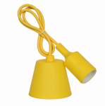 Патрон Е27 силиконовый со шнуром 1м желтый IN HOME (1/10) Патрон Е27 силиконовый со шнуром 1м желтый IN HOME (1/10)