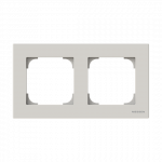 Рамка 2-пост. матовый, пластик горизонт. и вертик., IP20 ABB Рамка 2-пост. матовый, пластик горизонт. и вертик., IP20 ABB