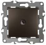 Розетка 1гн ТВ проходная с/у бронза механизм 12-3102-13 Эра12 ЭРА (10/100/2500)