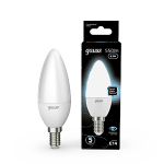Лампа светодиод 6,5Вт свеча Е14 4100К 550Лм матовая Gauss Black (1/10/100) Лампа светодиод 6,5Вт свеча Е14 4100К 550Лм матовая Gauss Black (1/10/100)