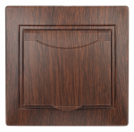 Розетка 1гн с крыш. с/у венге 16А 1-203-10 Intro Plano ЭРА (10/100/2000)