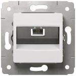 Розетка 1гн ТФ RJ11 с/у белый механизм Valena DIY Legrand