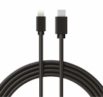 Кабель Type-C - Lightning 3A/1m/PVC/black/REXANT