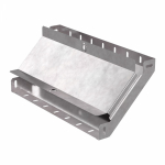 Угол д/листового кабель.лотка 90° вертикально ниспадающий без соединит. разъема сталь светло-серый ПРОМРУКАВ