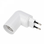 Патрон-переходник вилка/Е27 с выкл белый REXANT (1/1/360)