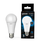 Лампа светодиод 16Вт груша A60 Е27 6500К 1520Лм матовая Gauss Black (1/10/50) Лампа светодиод 16Вт груша A60 Е27 6500К 1520Лм матовая Gauss Black (1/10/50)