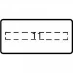 Табличка для приборов цепей управления без надписи/печати 26x13 ABB COS/SST светосигнальная аппаратура