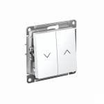 Выключатель управления жалюзи 2кл с/у белый механизм AtlasDesign Systeme Electric (1/5) Выключатель управления жалюзи 2кл с/у белый механизм AtlasDesign Systeme Electric (1/5)