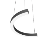 Светодиодный светильник VARTON Enso C 570х285х40 мм 12 Вт 3000 К подвесной RAL9005 черный матовый с рассеивателем опал Светодиодный светильник VARTON Enso C 570х285х40 мм 12 Вт 3000 К подвесной RAL9005 черный матовый с рассеивателем опал