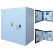 Щит учета ЩУГ 1/1 310х300х165 металл, окно, замок, двухдверные IP55 КРЗМИ (1/1)