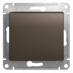 Выключатель 1кл кнопочный с/у шоколад механизм Glossa Systeme Electric