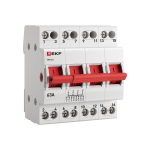 Трехпозиционный переключатель ТПС-63 4P 63А EKF PROxima (1/3/60) Трехпозиционный переключатель ТПС-63 4P 63А EKF PROxima (1/3/60)