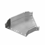 Угол д/листового кабель.лотка 45° горизонтальн. без соединит. разъема нержавеющая сталь серый ПРОМРУКАВ