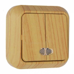 Выключатель 2кл с подсв о/у дуб IP20 Siva Ustu Makel (1/10) Выключатель 2кл с подсв о/у дуб IP20 Siva Ustu Makel (1/10)