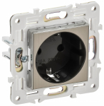 SKANDY Роз. с з/к/ш 16А б/к SK-R06N никель IEK