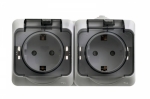 Розетка 2гн с З/К с крыш. шторки о/у серый 16А IP44 Этюд Systeme Electric (1/7) Розетка 2гн с З/К с крыш. шторки о/у серый 16А IP44 Этюд Systeme Electric (1/7)