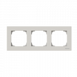 Рамка 3-пост. матовый, пластик горизонт. и вертик., IP20 ABB Рамка 3-пост. матовый, пластик горизонт. и вертик., IP20 ABB