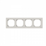 Рамка 4-пост. матовый, пластик горизонт. и вертик., IP20 ABB Рамка 4-пост. матовый, пластик горизонт. и вертик., IP20 ABB