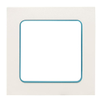 Рамка 1гн белый с линией цвета синий Стокгольм EKF PROxima