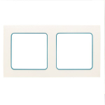 Рамка 2гн белый с линией цвета синий Стокгольм EKF PROxima