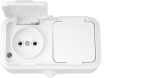 Розетка 2гн без З/К с крыш. о/у белый 16А IP54 Пралеска Беларусь (1/35) Розетка 2гн без З/К с крыш. о/у белый 16А IP54 Пралеска Беларусь (1/35)