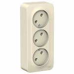 Розетка 3гн без З/К о/у молочный изол.пласт. 16А IP20 Blanca Schneider Electric Розетка 3гн без З/К о/у молочный изол.пласт. 16А IP20 Blanca Schneider Electric