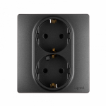 Розетка 2гн с З/К шторки с/у антрацит безвинт.клем. в сборе 16А Etika Legrand (1/10) Розетка 2гн с З/К шторки с/у антрацит безвинт.клем. в сборе 16А Etika Legrand (1/10)