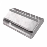 Угол д/листового кабель.лотка 90° вертикально ниспадающий без соединит. разъема сталь светло-серый ПРОМРУКАВ