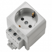 Розетка 1гн на din рейку с З/К Беларусь (1/52) Розетка 1гн на din рейку с З/К Беларусь (1/52)