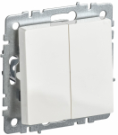 Выключатель 2кл с/у белый механизм ВС10-2-0-БрБ BRITE IEK (1/10/100)