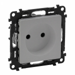 Розетка 1гн без З/К шторки с/у алюминий механизм безвинт.клем. 16А Valena LIFE Legrand Розетка 1гн без З/К шторки с/у алюминий механизм безвинт.клем. 16А Valena LIFE Legrand