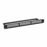 Патч-панель 19",1U,CAT6А, 24 модуля RJ45, неэкранированная