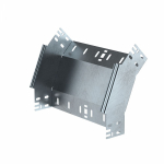 Угол д/листового кабель.лотка 45° вертикально ниспадающий (внешний) без соединит. разъема нержавеющая сталь серый ПРОМРУКАВ