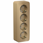 Розетка 4гн с З/К шторки о/у титан изол.пласт. 16А IP20 Blanca Schneider Electric Розетка 4гн с З/К шторки о/у титан изол.пласт. 16А IP20 Blanca Schneider Electric