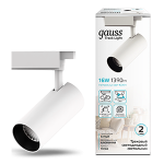 Светильник трековый цилиндр 16Вт 1390Лм 4000K 180-240В IP20 65*210мм белый угол 24º LED Gauss 1/40 Светильник трековый цилиндр 16Вт 1390Лм 4000K 180-240В IP20 65*210мм белый угол 24º LED Gauss 1/40
